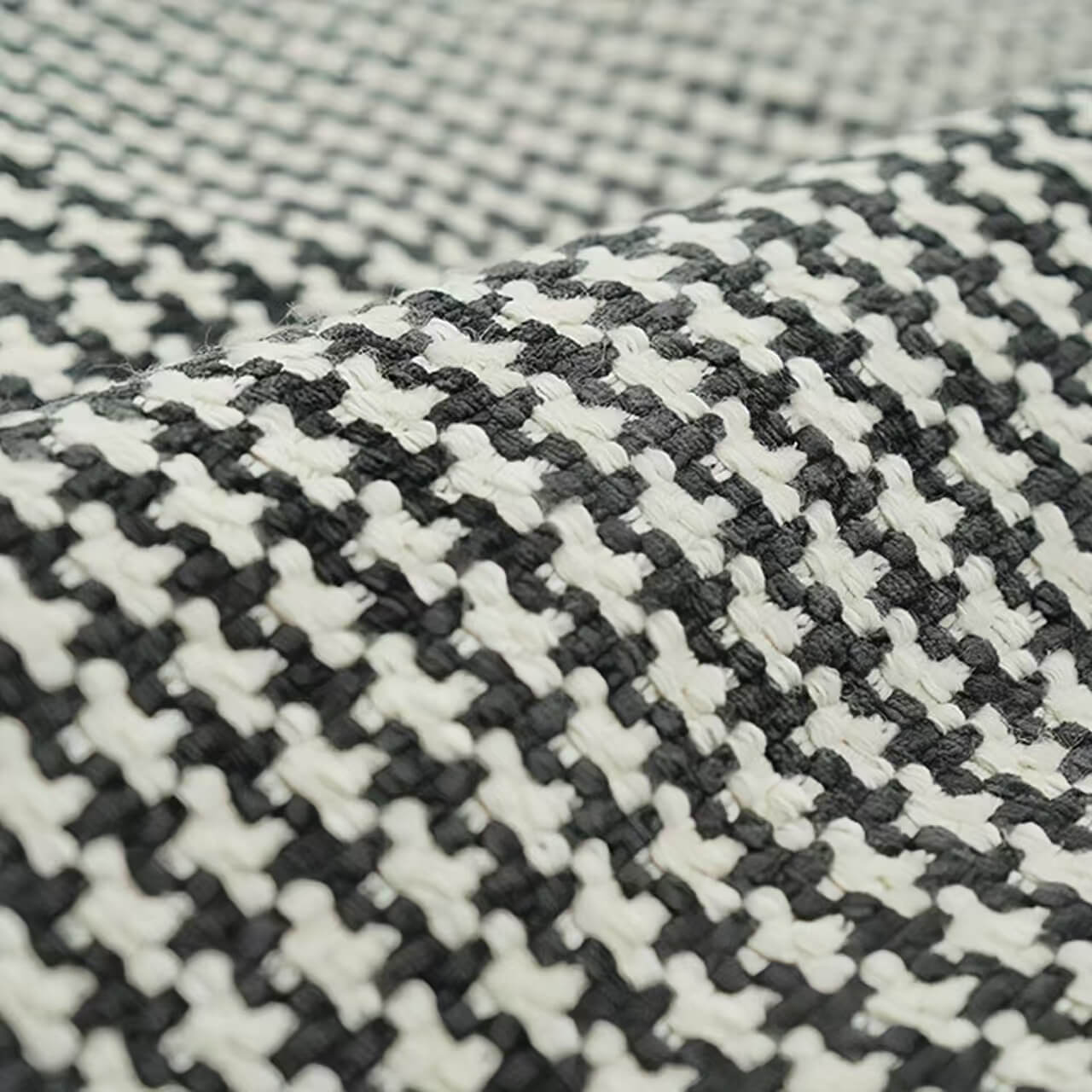 Black and White Cotton Linen Cushion Pillow