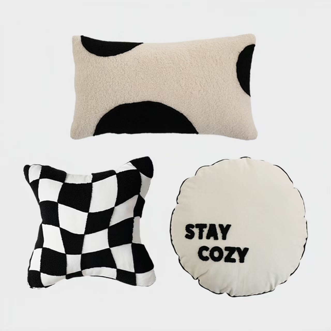 Checkerboard Sofa Pillow Set