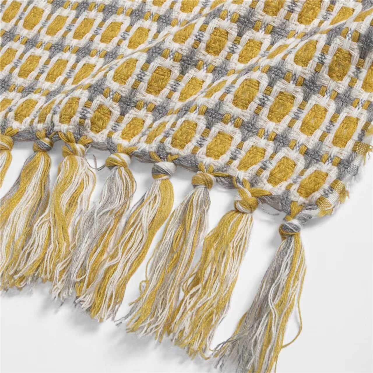 Knitted Tassel Blanket