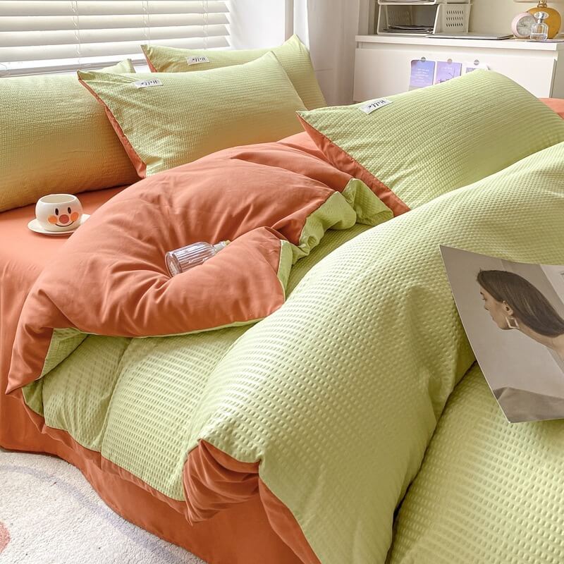 New Brushed Waffle Four-Piece Set