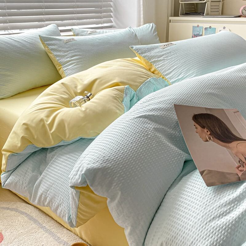 New Brushed Waffle Four-Piece Set