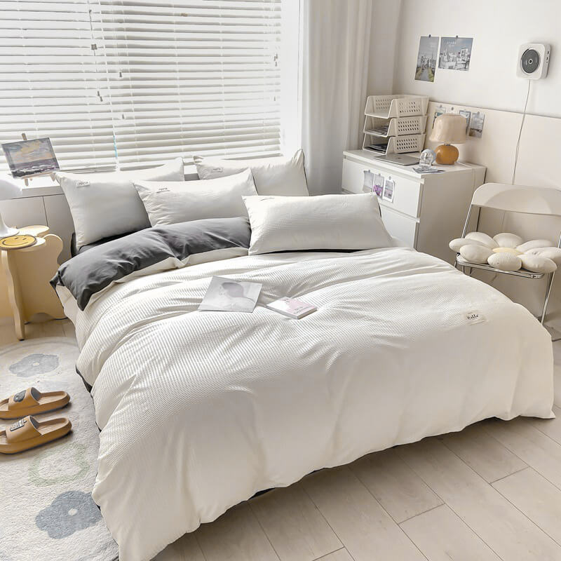 New Brushed Waffle Four-Piece Set