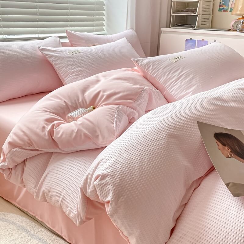 New Brushed Waffle Four-Piece Set