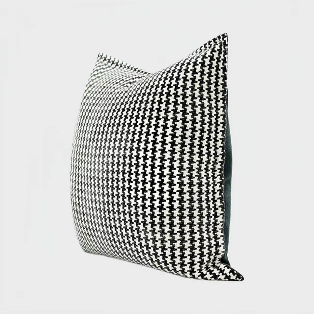 Black and White Cotton Linen Cushion Pillow