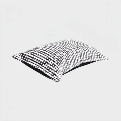 Black and White Cotton Linen Cushion Pillow