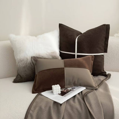 Modern Luxury Vintage Flannel Pillow Cover