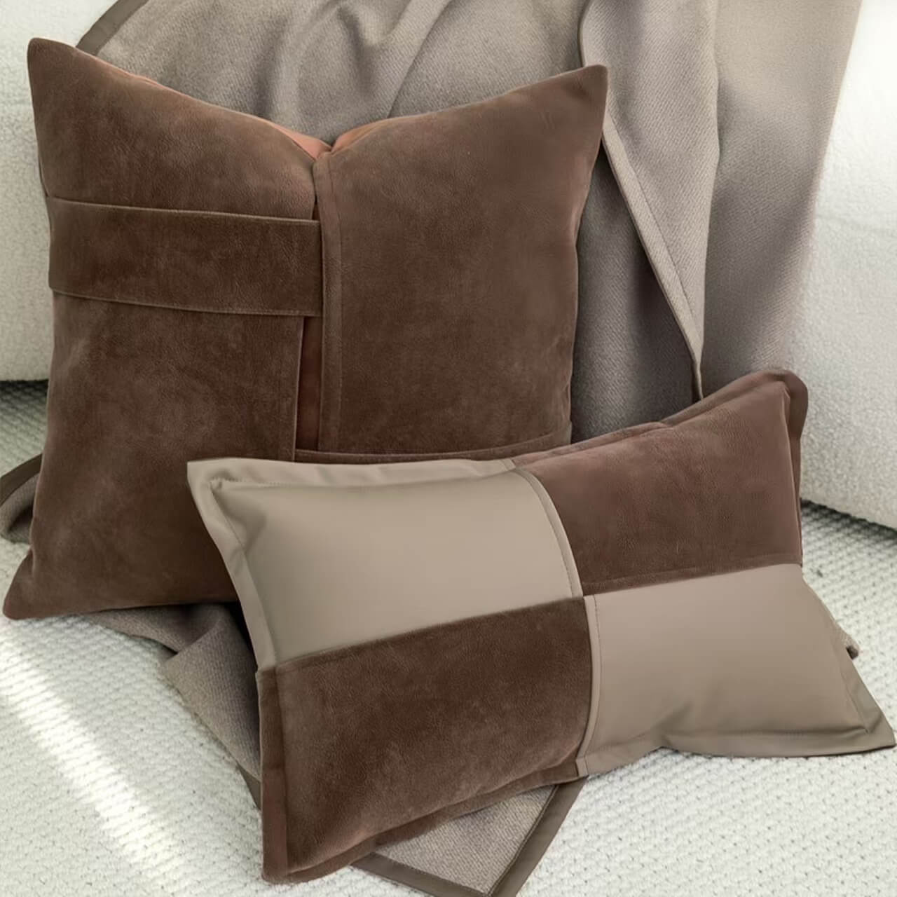 Modern Luxury Vintage Flannel Pillow Cover